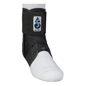 Hybrid ankle support brace